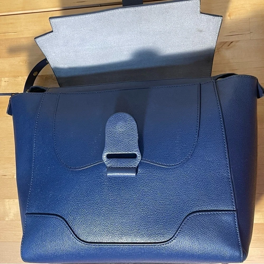 SENREVE Midi Maestra Marine Pebbled Italian Leather 4-Way Convertible Bag